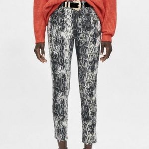 Zara Snakeskin Jean